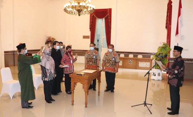 Bupati Boyolali Melantik Enam Pejabat Fungsional